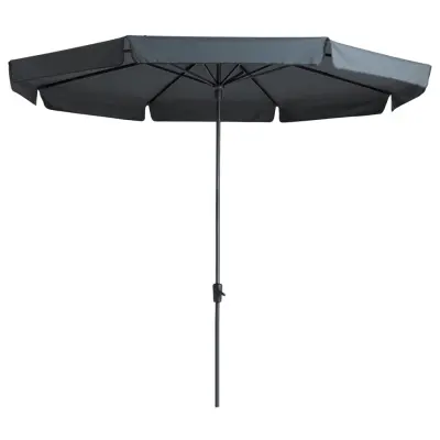 Madison Senčnik Syros Luxe 350 cm okrogel siv