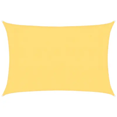 vidaXL Senčno jadro 160 g/m² bež 3x5 m HDPE