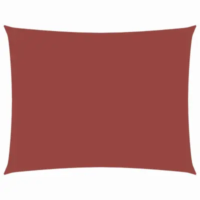 vidaXL Senčno jadro oksford blago pravokotno 3x4 m terakota