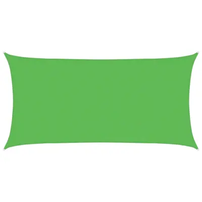 vidaXL Senčno jadro 160 g/m² svetlo zeleno 4x7 m HDPE