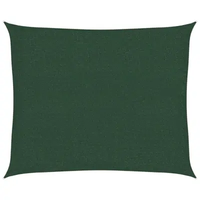 vidaXL Senčno jadro 160 g/m² temno zeleno 2,5x3 m HDPE