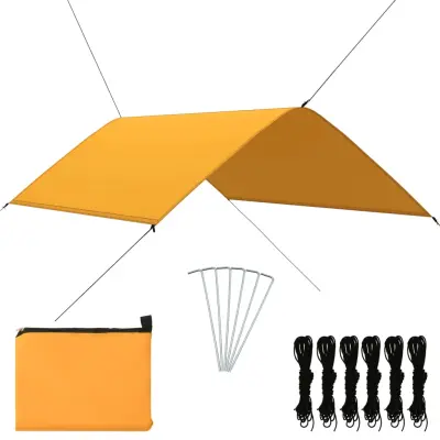 vidaXL Zunanja ponjava 3x2 m rumena