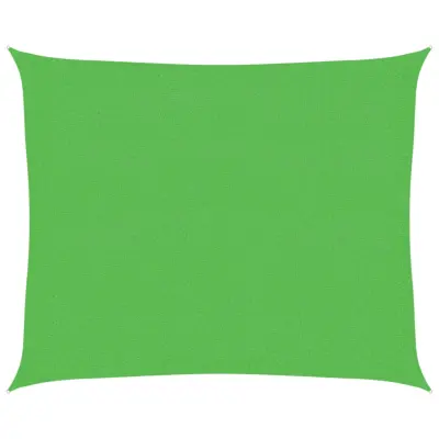vidaXL Senčno jadro 160 g/m² svetlo zeleno 2,5x3 m HDPE