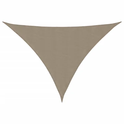 vidaXL Senčno jadro oksford blago trikotno 2,5x2,5x3,5 m taupe