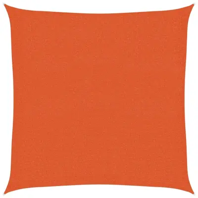 vidaXL Senčno jadro 160 g/m² oranžno 2,5x2,5 m HDPE