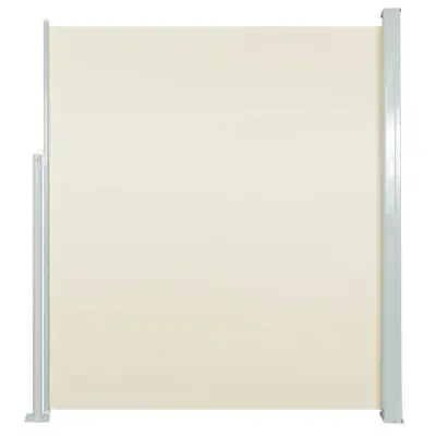 vidaXL Stranska tenda za teraso 160x300 cm krem barve