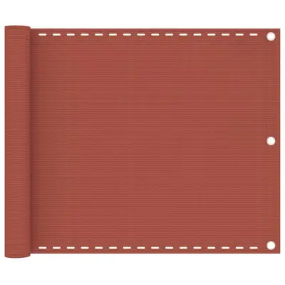 vidaXL Balkonsko platno terakota 75x600 cm HDPE