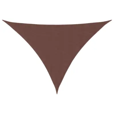 vidaXL Senčno jadro oksford blago trikotno 4x5x6,4 m rjavo