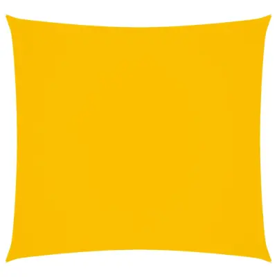 vidaXL Senčno jadro oksford blago kvadratno 7x7 m rumeno