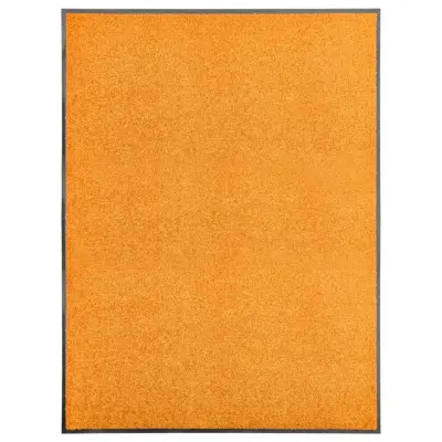 vidaXL Pralni predpražnik oranžen 90x120 cm