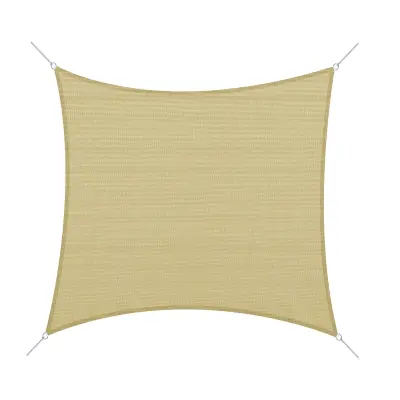 Outsunny kvadratni zunanji senčnik iz HDPE, vodoodporen, dihajoč, UV zaščita 95 %, 360x360 cm