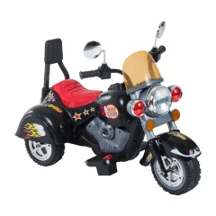HOMCOM Otroško mini električno motorno kolo za otroke 37-72 mesecev, 3 kolesa, 6V baterija PP Iron, hitrost 2,5 km/h, 92×53×67cm