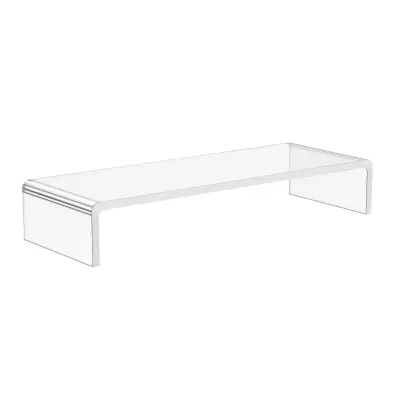 HOMCOM Akrilno stojalo za monitor, 53 x 19 x 9 cm, prozorno