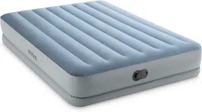 Intex 64159 Napihljiva postelja Queen Dura-Beam Mid-rise Comfort, 152 x 203 x 36 cm, z vgrajeno tlačilko