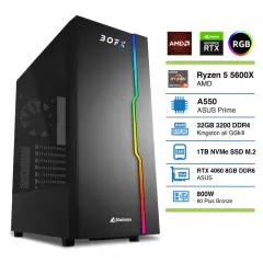 PC BOFX NASH 2 R5-5600X 32GB 1TB RTX4060 namizni računalnik