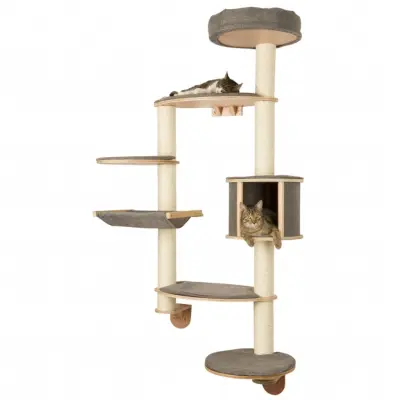 Kerbl Stensko mačje drevo "Dolomit XL Tofana" sive barve 185 cm 81541