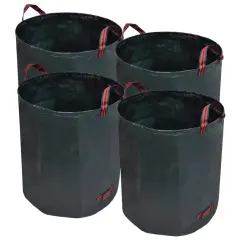 Temno zelena vrtna vreča za odpadke 4 kosi 272 L 150 g / m²