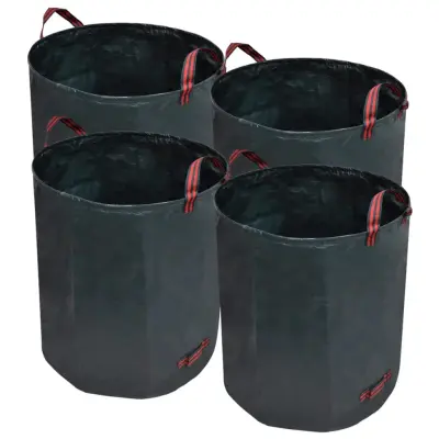 Temno zelena vrtna vreča za odpadke 4 kosi 272 L 150 g / m²