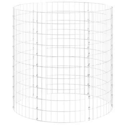 vidaXL Vrtni kompostnik Ø100x100 cm pocinkano jeklo