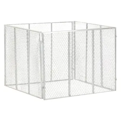 vidaXL Vrtni kompostnik 100x100x77 cm pocinkano železo