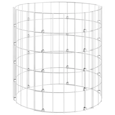 vidaXL Vrtni kompostnik Ø50x50 cm pocinkano jeklo
