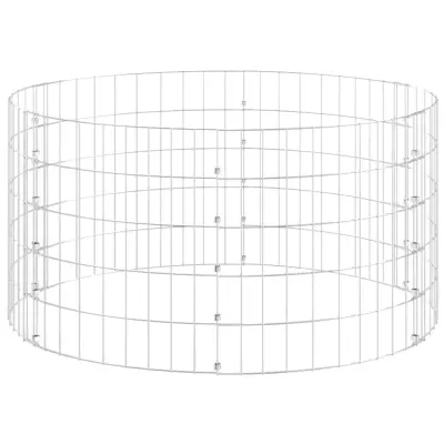 vidaXL Vrtni kompostnik Ø100x50 cm pocinkano jeklo