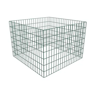 vidaXL Kvadratni mrežasti vrtni kompostnik 100x100x70 cm