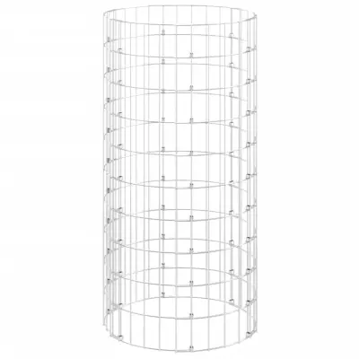 vidaXL Vrtni kompostnik Ø50x100 cm pocinkano jeklo