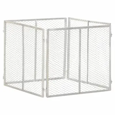 vidaXL WPC vrtni kompostnik 85x85x70 cm pocinkano železo