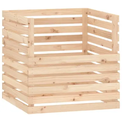 vidaXL Kompostnik 80x80x78 cm trdna borovina