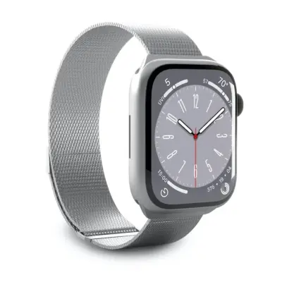 PURO PAŠČEK MILANESE APPLE WATCH 38/40/41 SILVER