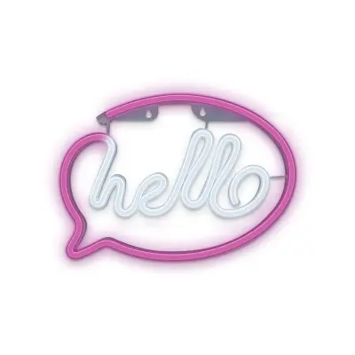 Neon LED luč - hello