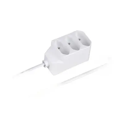 Podaljšek z razdelilcem 3 EURO vtičnice brez ozemljitve 16A 250V 2x0,75mm2 3m