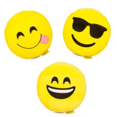 Set 3 kakovostnih emoji plišastih vzglavnikov smiles 32cm