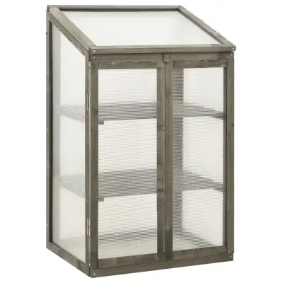 vidaXL Rastlinjak 60x45x100 cm borovina