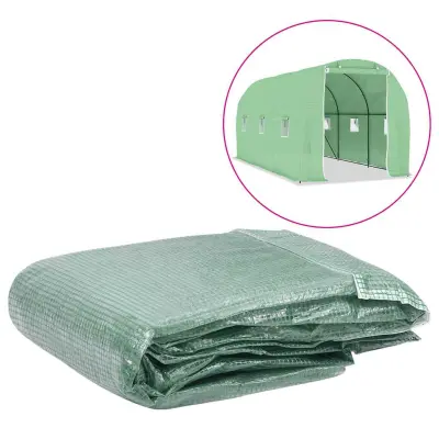 vidaXL Nadomestno pokrivalo za rastlinjak 9 m² 200x450x200 cm zeleno