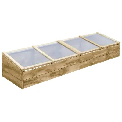 vidaXL Rastlinjak impregnirana borovina 200x50x35 cm