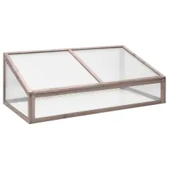 vidaXL Rastlinjak siv 110x58,5x39 cm les jelke