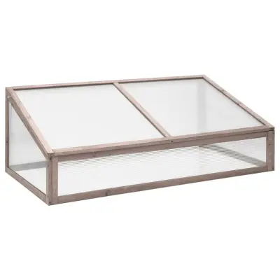 vidaXL Rastlinjak siv 110x58,5x39 cm les jelke