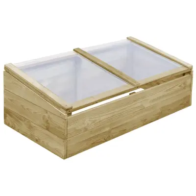 vidaXL Rastlinjak impregnirana borovina 100x50x35 cm