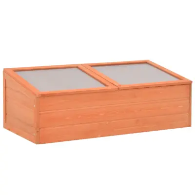 vidaXL Rastlinjak iz lesa 100x50x34 cm