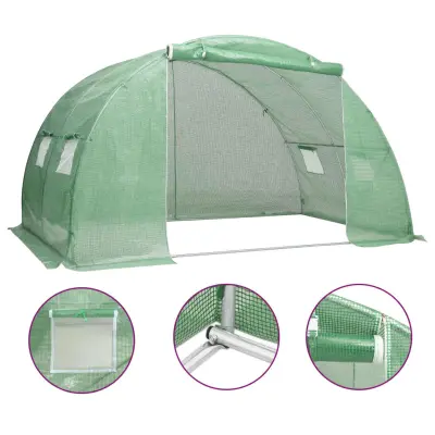 vidaXL Rastlinjak 8 m² 2x4x2 m