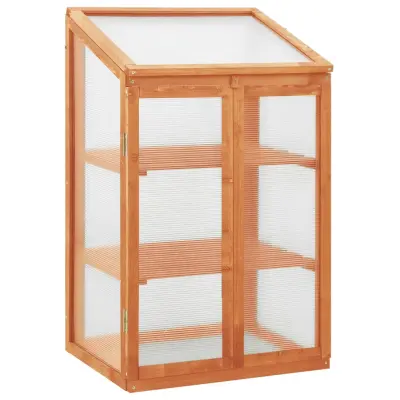 vidaXL Rastlinjak 60x45x100 cm borovina