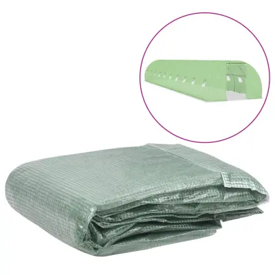 vidaXL Nadomestno pokrivalo za rastlinjak 45 m² 300x1500x200 cm zeleno