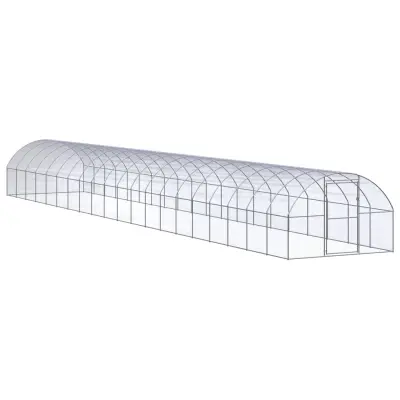 vidaXL Zunanji kokošnjak 3x20x2 m pocinkano jeklo