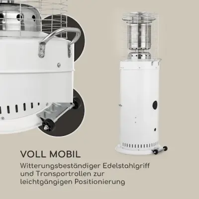 Blumfeldt Heatwave plinski grelnik 10 kW (728 g/h) talni valji zaščitni pokrov piezo vžig