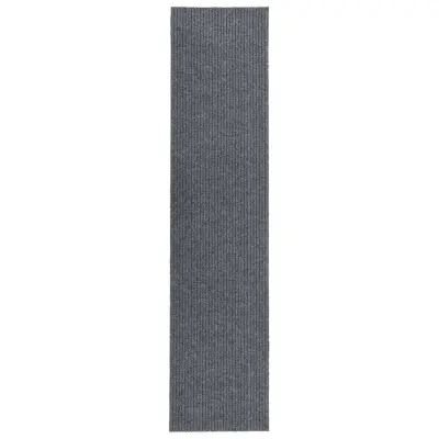 vidaXL Tepih tekač 100x450 cm siv
