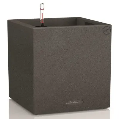 LECHUZA Cvetlično korito Canto Color Square 40 ALL-IN-ONE grafitno