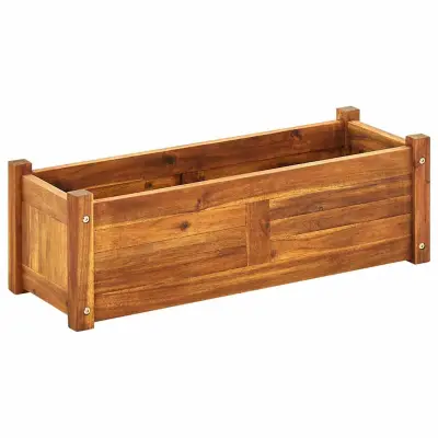 vidaXL Visoka greda iz akacijevega lesa 76x27,6x25 cm