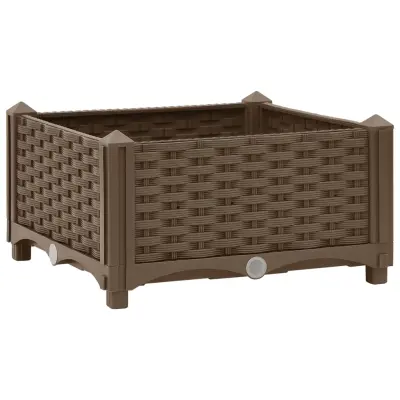 vidaXL Visoka greda 40x40x23 cm polipropilen